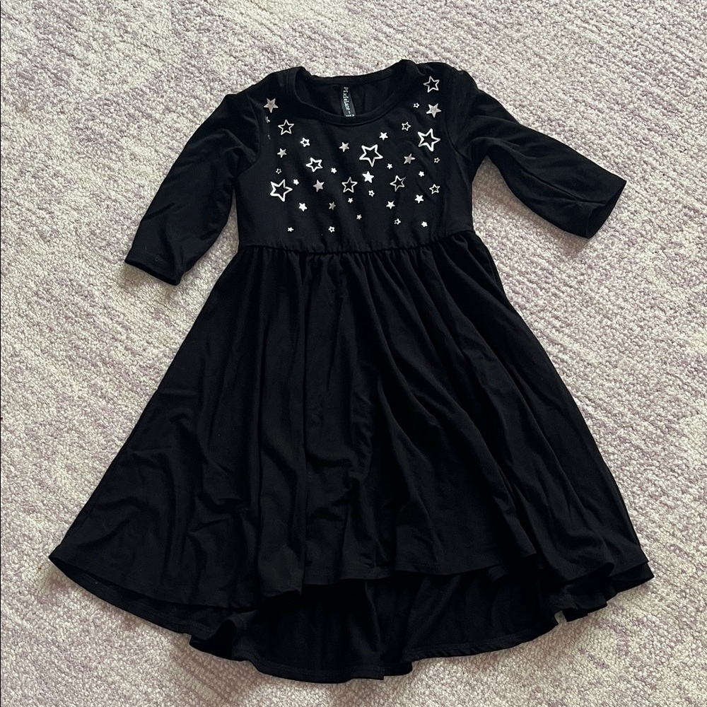 Pixie Lane Black Starry Kids Dress